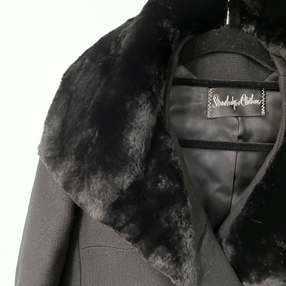 Strobridge and Clothier Vintage Black Winter Coat